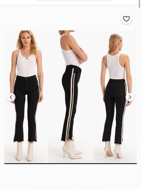 MOTHER Black Insider Crop Step Fray - Guilty Racer - 28